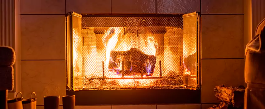 Mendota Hearth Landscape Fireplace Installation in North Highlands, California